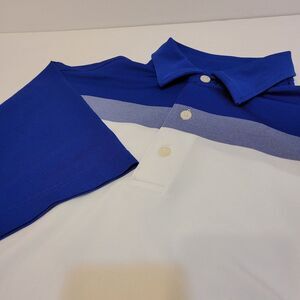 FootJoy Color block Polo, Blue/White,‎ Size L